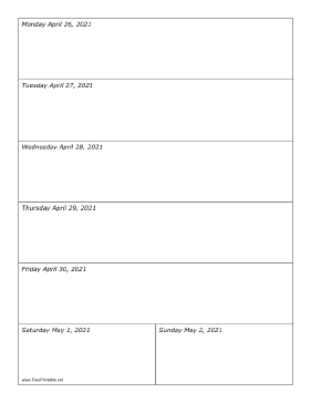 04/26/2021 Weekly Calendar-portrait Calendar