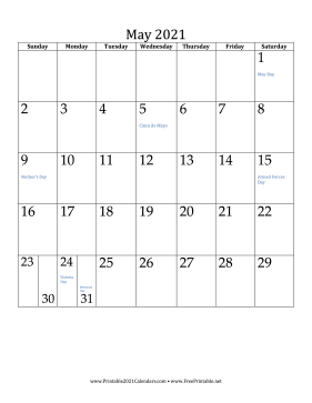 printable may 2021 calendar vertical