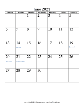 Featured image of post June 2021 Calendar Printable Vertical