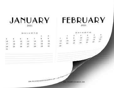 2021 CD Case Calendar Calendar