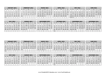 2021 Calendar Computer Monitor Calendar