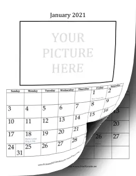 2021 Picture 4x6 Calendar