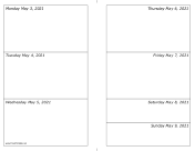 05/03/2021 Weekly Calendar-landscape calendar