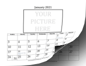 2021 Picture 3x5 calendar