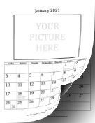 2021 Picture 4x6 calendar